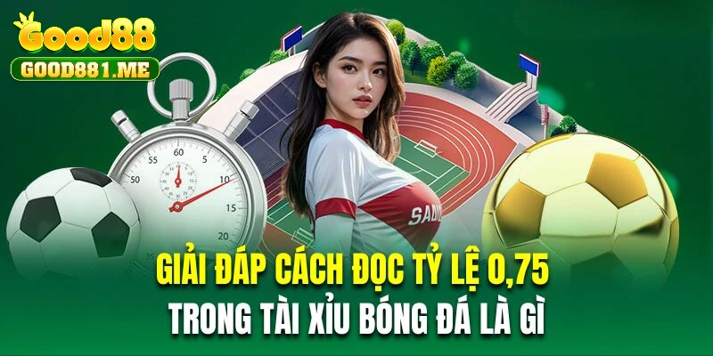 Giải đáp cách đọc tỷ lệ 0,75 trong tài xỉu bóng đá là gì